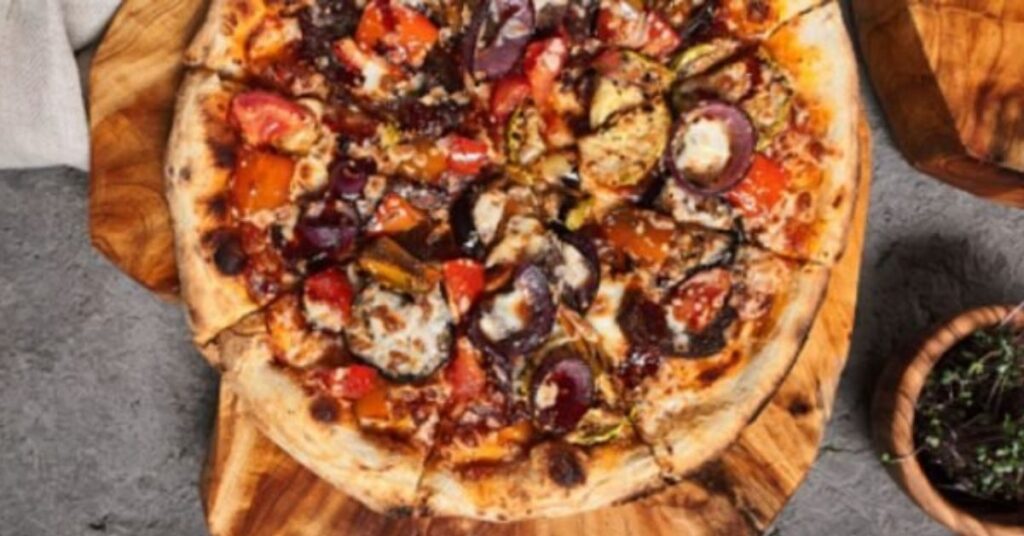 Fainá med kød og aubergine