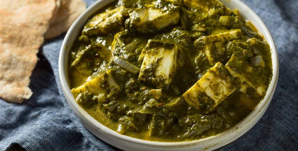 Palak Paneer, typisk indisk ost med spinat